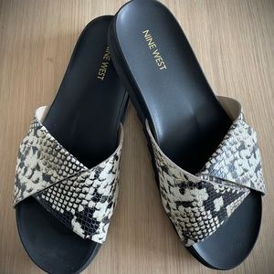 Nine West Flat Saldal, animal print